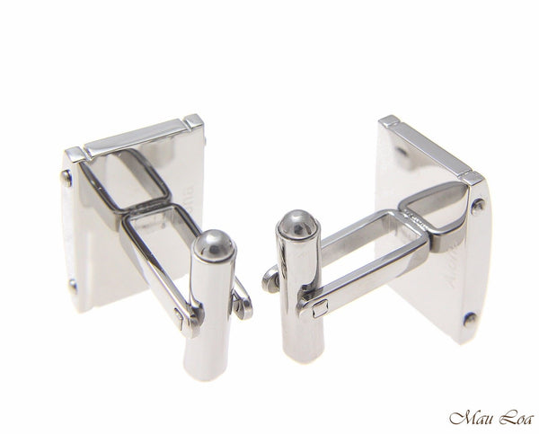 Stainless Steel Turquoise 13x20mm Dome Men's Cufflink